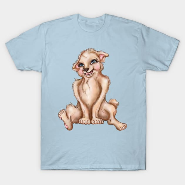 Cutie Patootie  Pup T-Shirt by Art by Deborah Camp